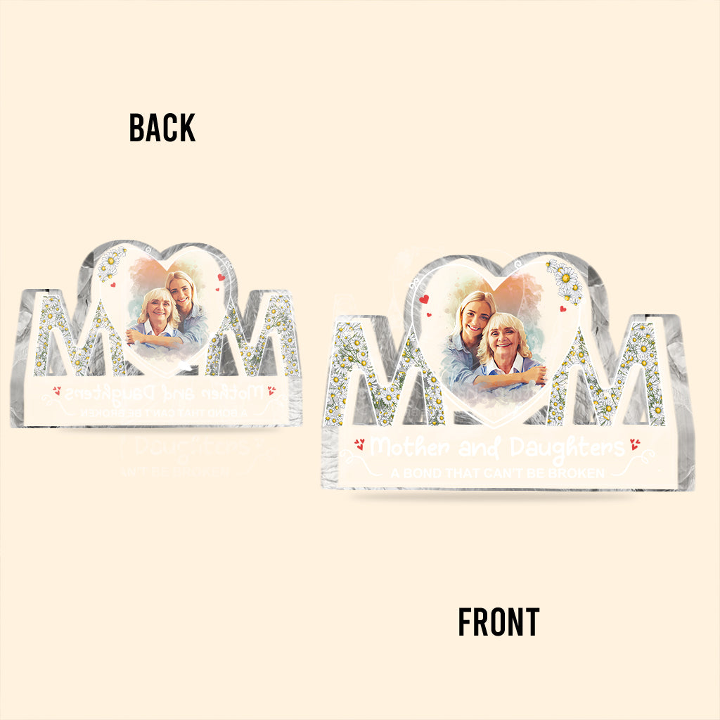 Mère et fille - Plaque acrylique personnalisée en forme de mère