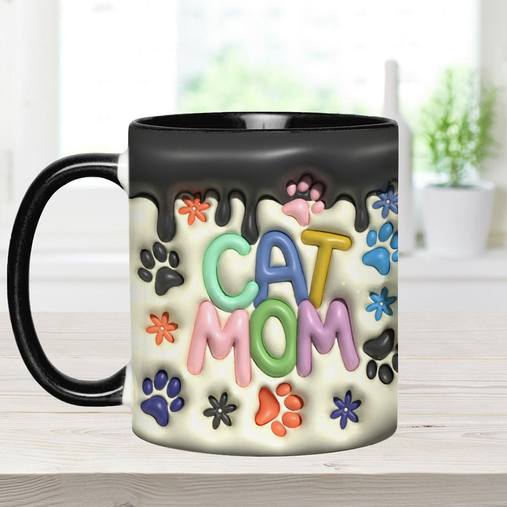 Dog Mom Cat Mom Dog Dad Cat Dad - Personalized Dog Accent Mug