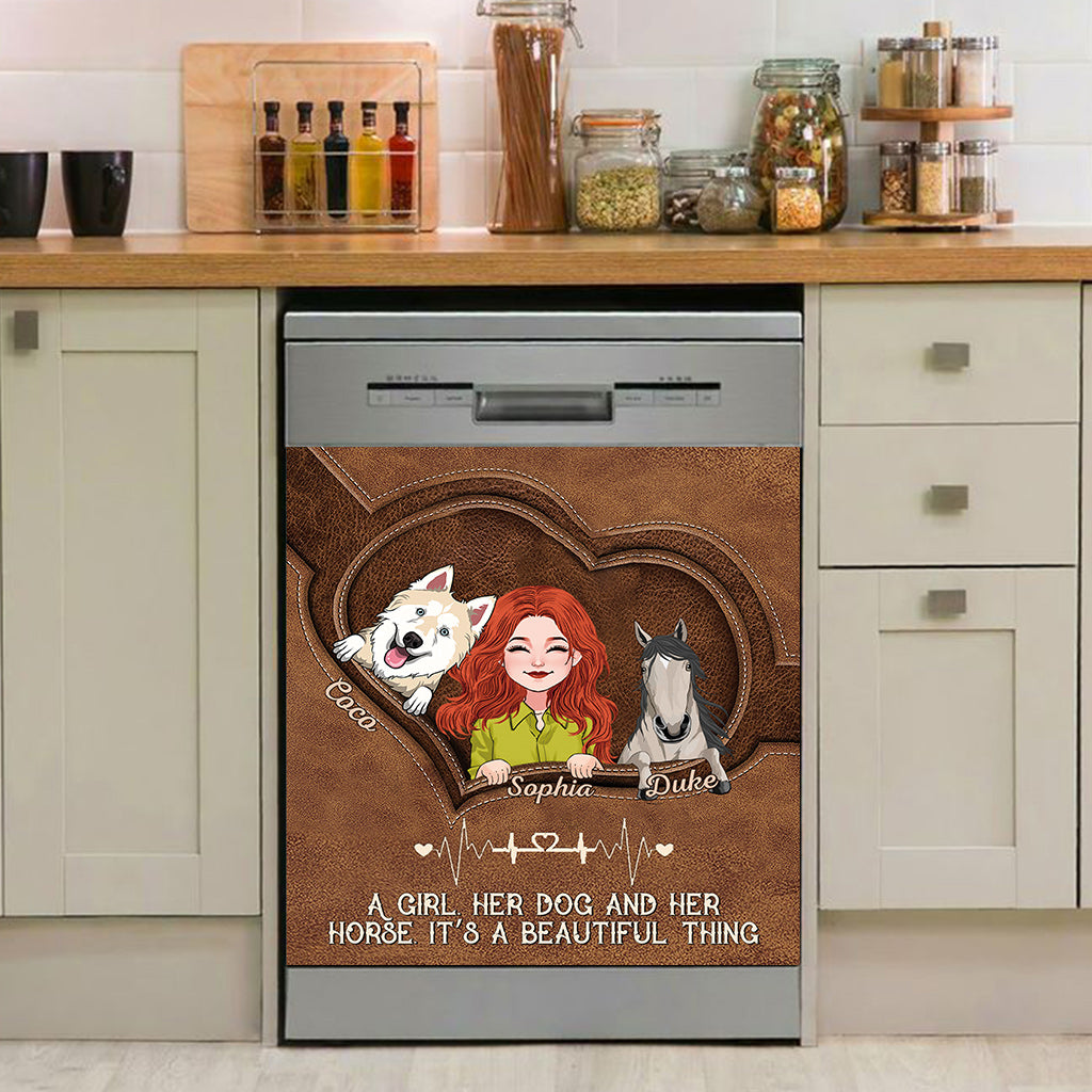 Couvercle de lave-vaisselle papillon personnalisé avec affirmations positives -