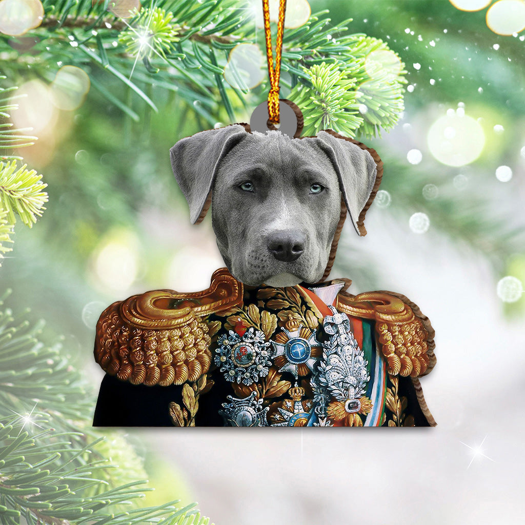 Ornement personnalisé pour chien, style Renaissance, portrait royal -