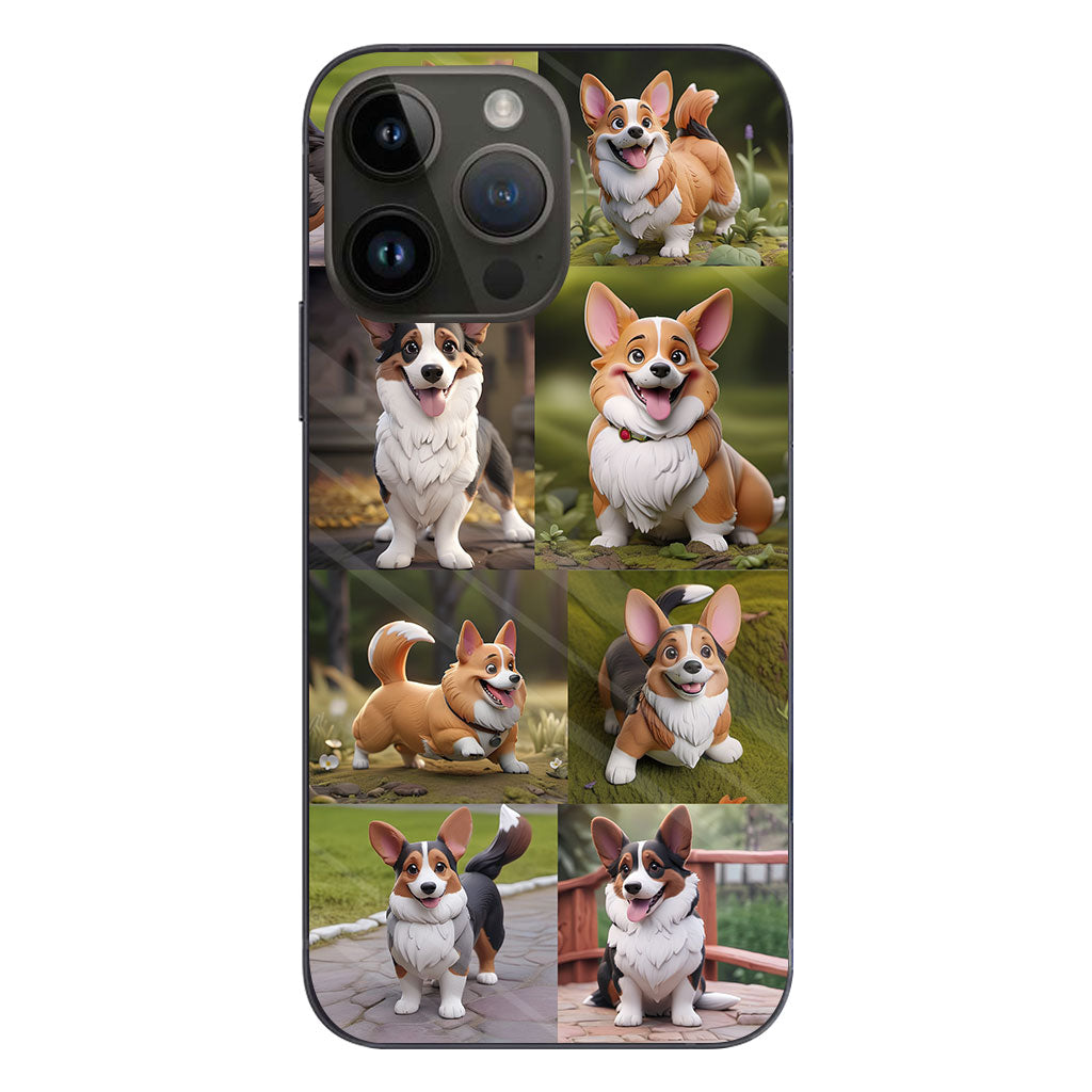 Collage de photos d'animaux de compagnie façon cartoon - Cadeau pour les amoureux des chiens et des chats - Coque de téléphone personnalisée
