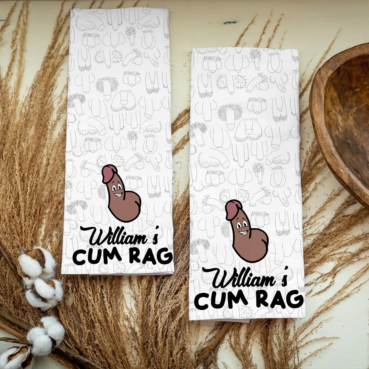 Cum Rag - Personalized Couple Golf Towel
