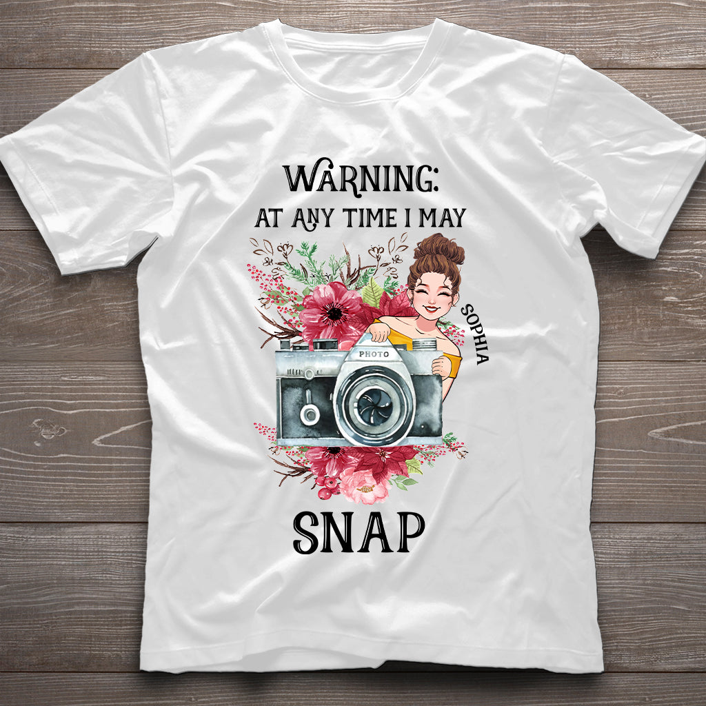 Je peux prendre des photos à tout moment - T-shirt et sweat à capuche personnalisés