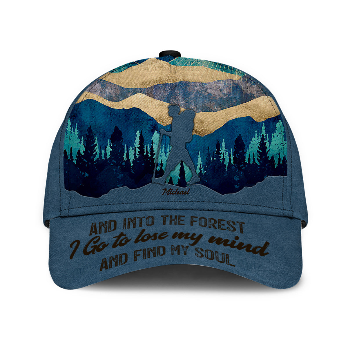 Et je m'enfonce dans la forêt - Casquette de randonnée classique personnalisée