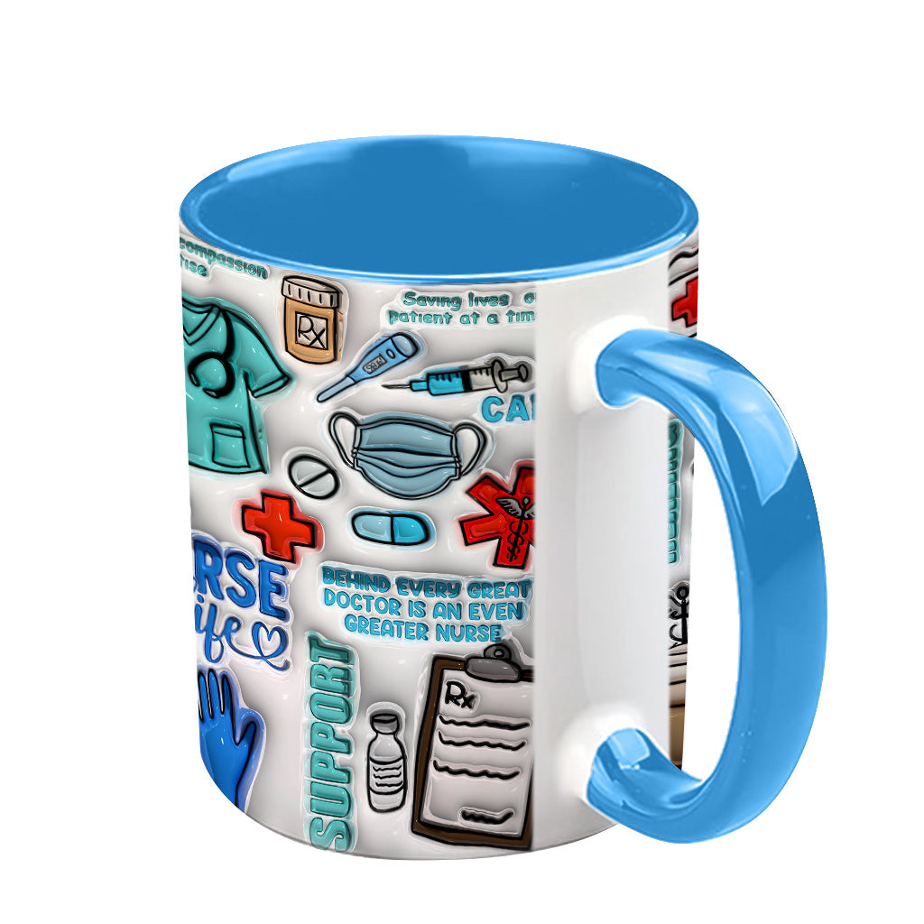 Vie d'infirmière - Mug personnalisé « Infirmière »