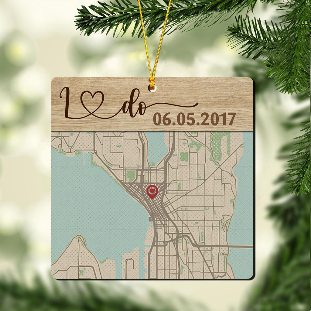 Hello Will You I Do - Personalized Husband And Wife Ornament