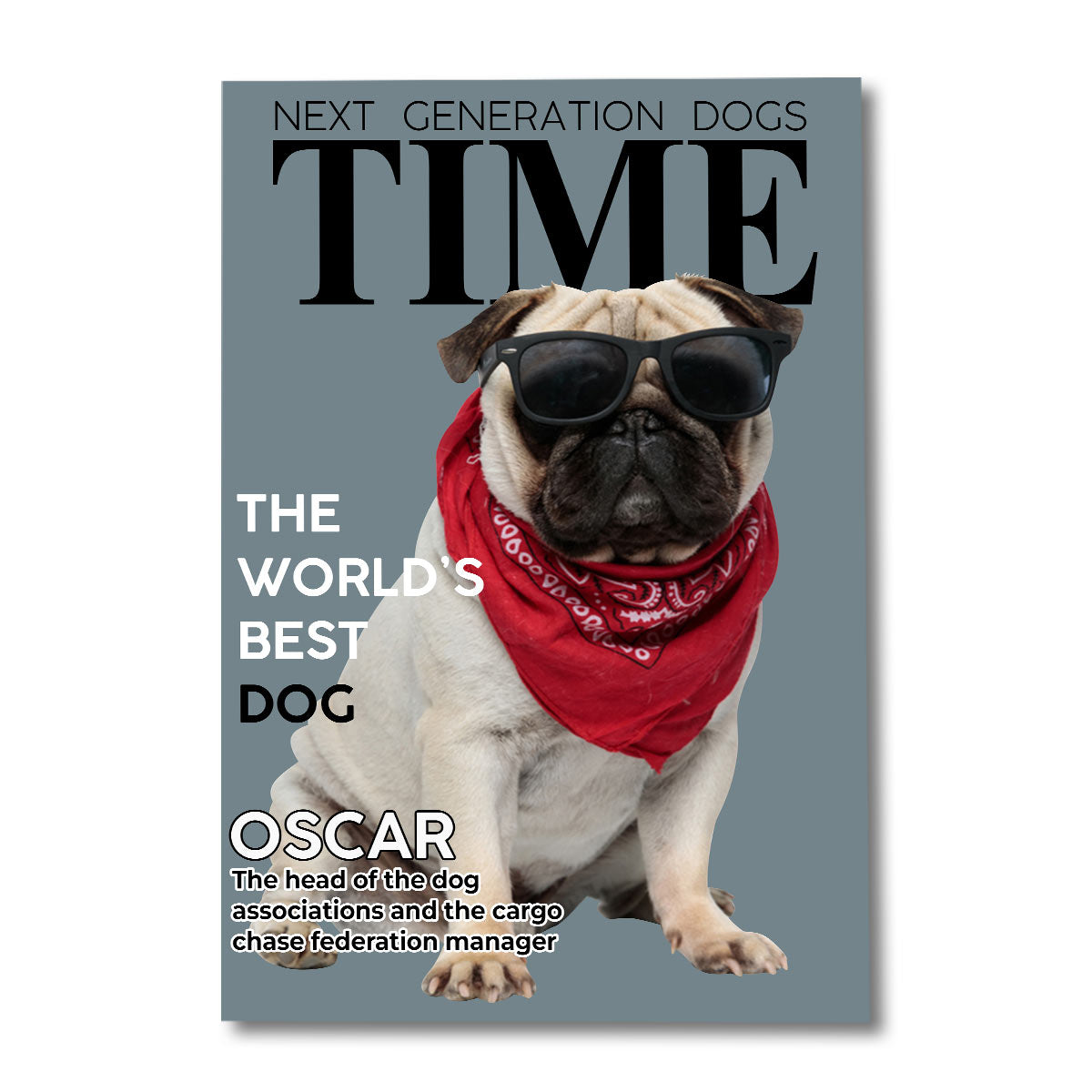 Le meilleur chien du monde - Toile et affiche personnalisées pour chiens