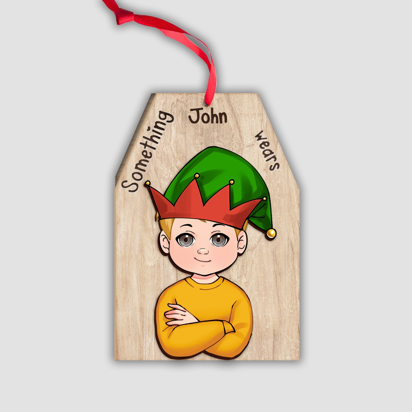 Quelque chose que vous voulez, que vous devez porter, que vous devez lire - Ornement personnalisé pour grand-mère en 2 parties