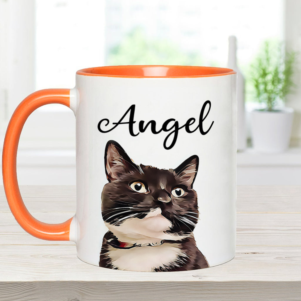 Mug personnalisé à motif chat pour amoureux des chats