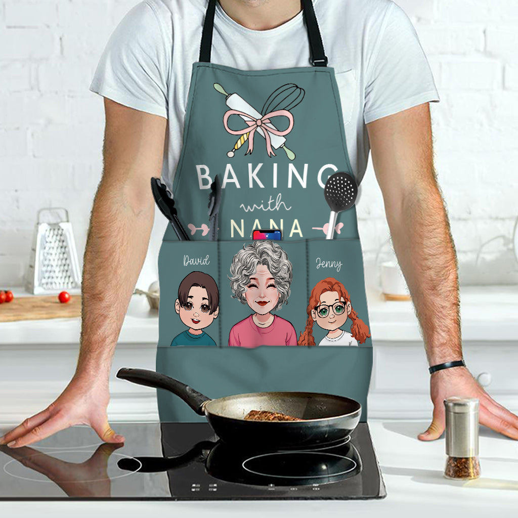 Baking With Grandma - Personalized Grandma Apron