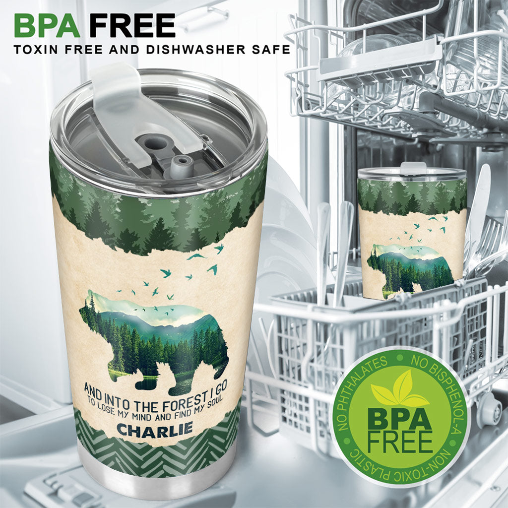 Gobelet isotherme personnalisé « J’adore le camping »