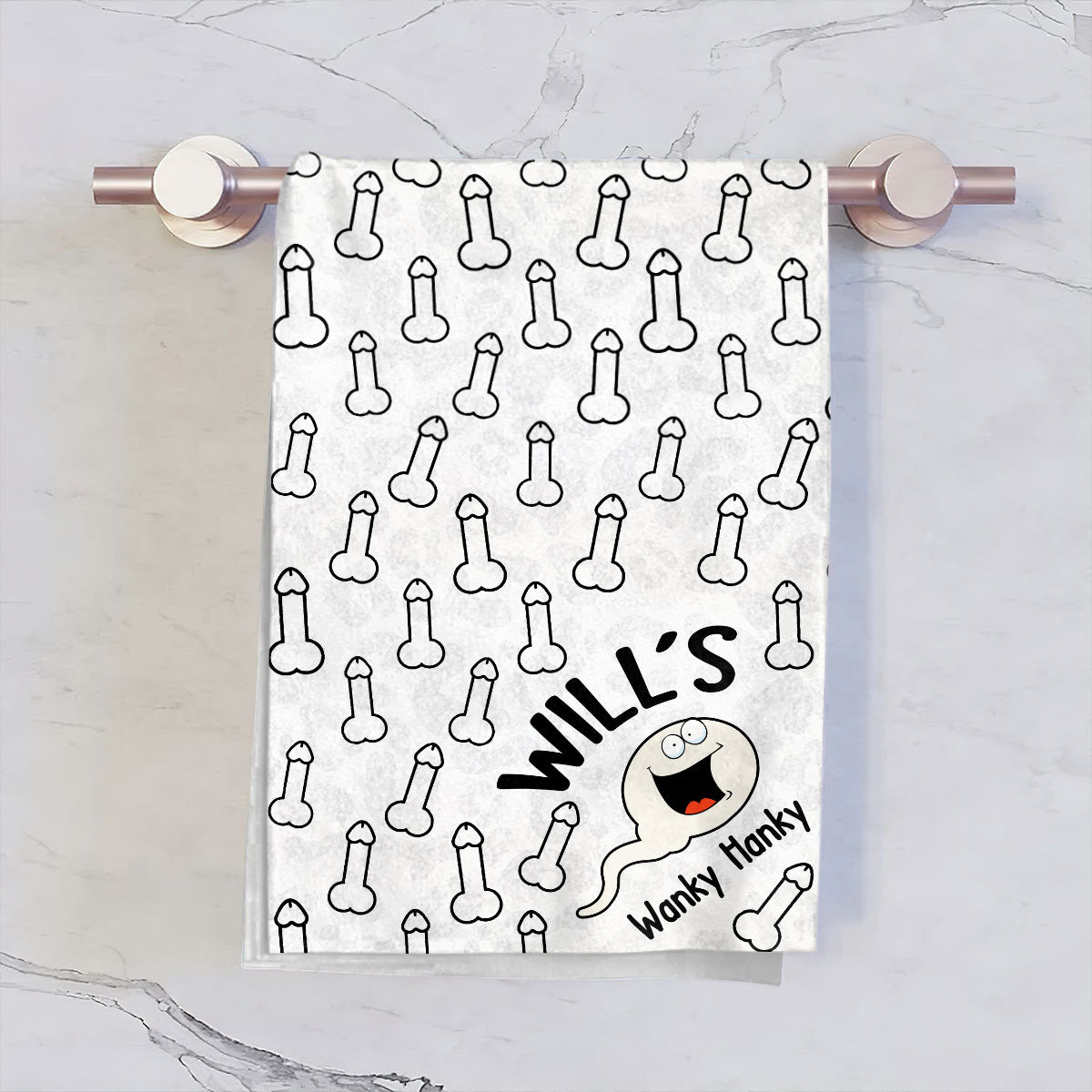 Wanky Hanky - Personalized Couple Golf Towel