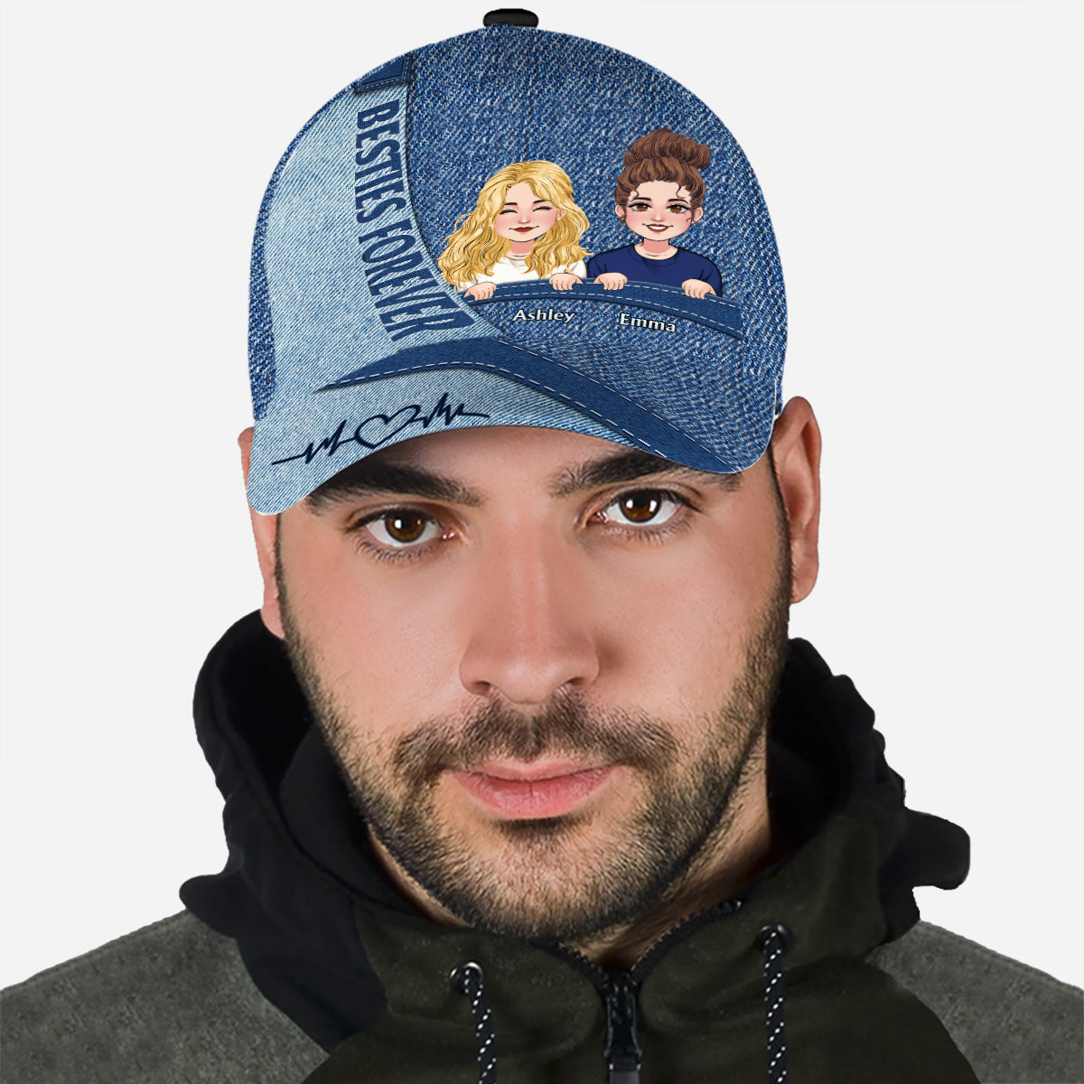 Meilleures amies pour toujours - Casquette classique personnalisée pour meilleures amies