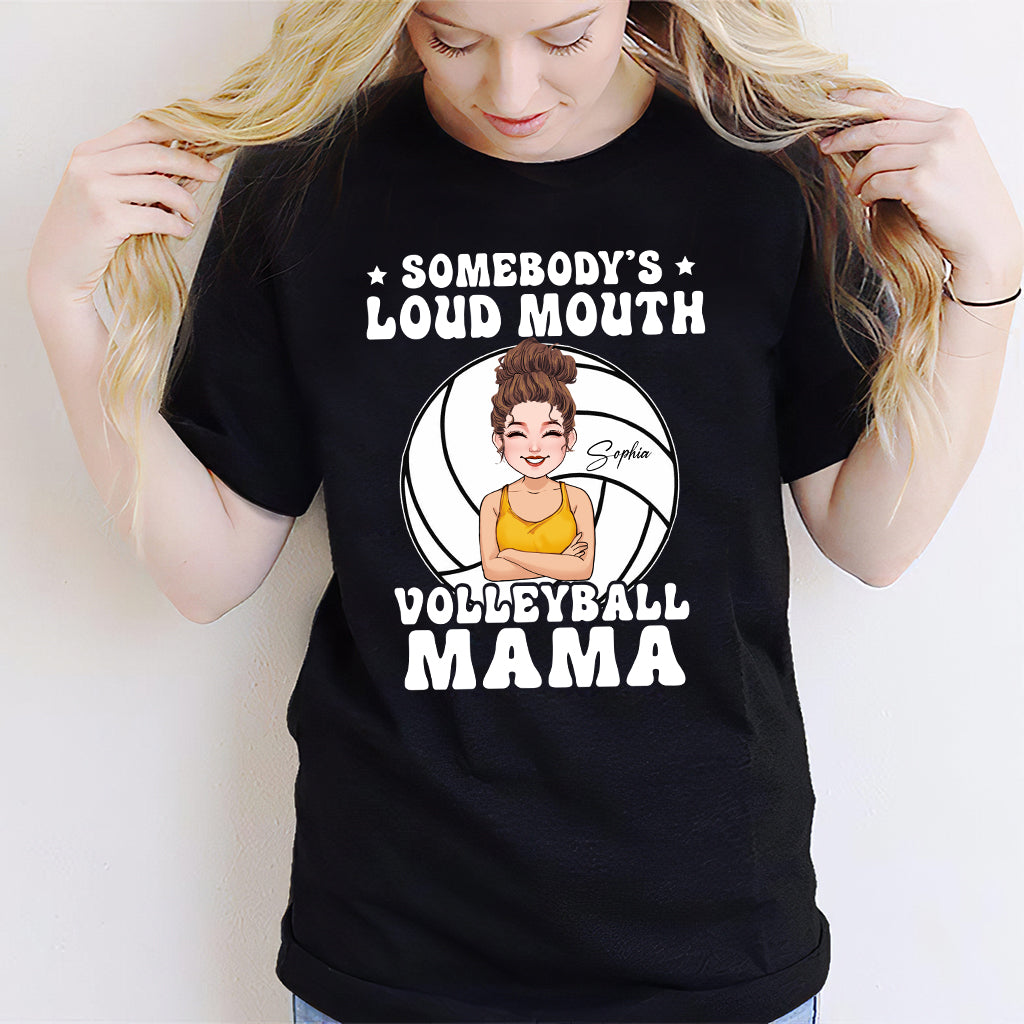 Maman Volleyballeuse à la Grande Gueule - T-shirt et sweat à capuche de volley-ball personnalisés