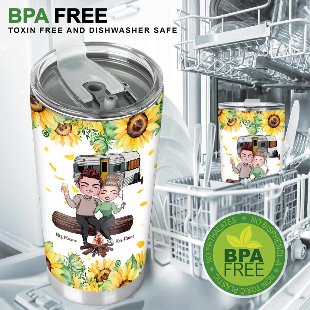 Partenaires de camping pour la vie - Gobelet isotherme personnalisé