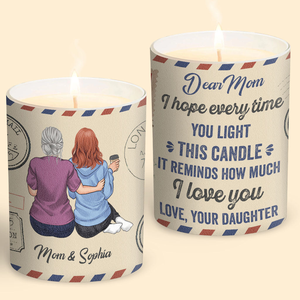 You Are My Sunshine - Personalized Mother's Day Mother Candle With Wooden Lid