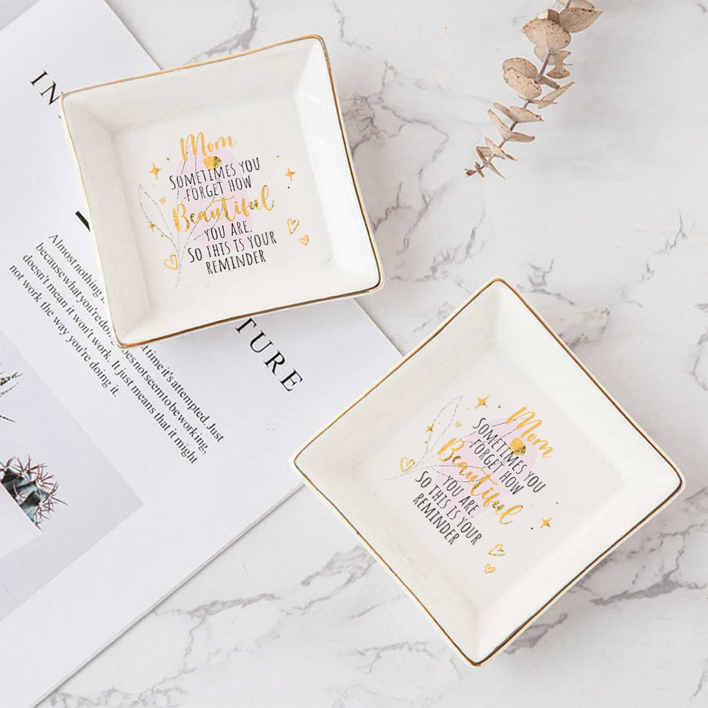 Petit rappel - Cadeau pour maman, grand-mère, fille, petite-fille, tante, épouse, petite amie, amie - Porte-bijoux personnalisé