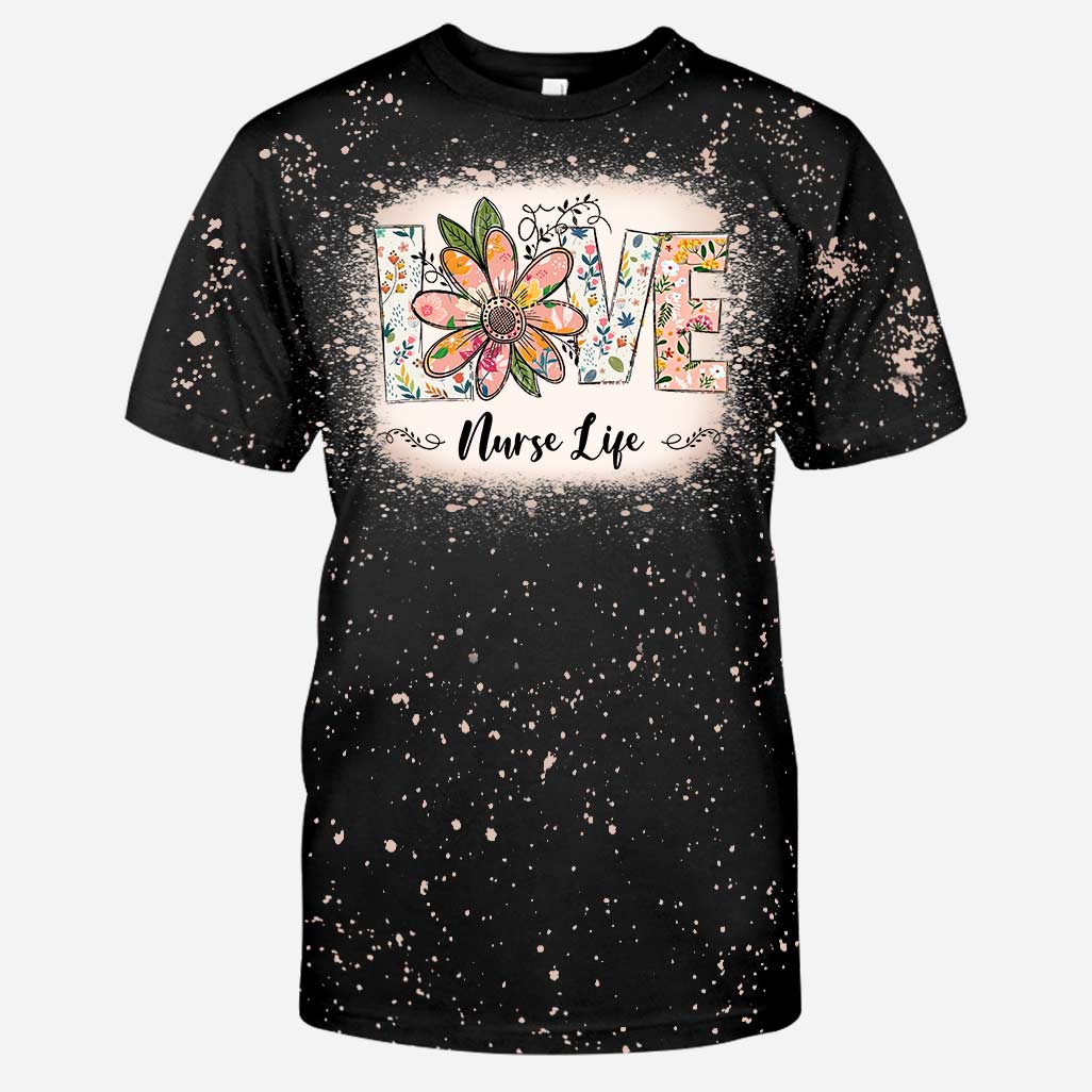 Love Nurse Life - Chemises décolorées personnalisées faites à la main
