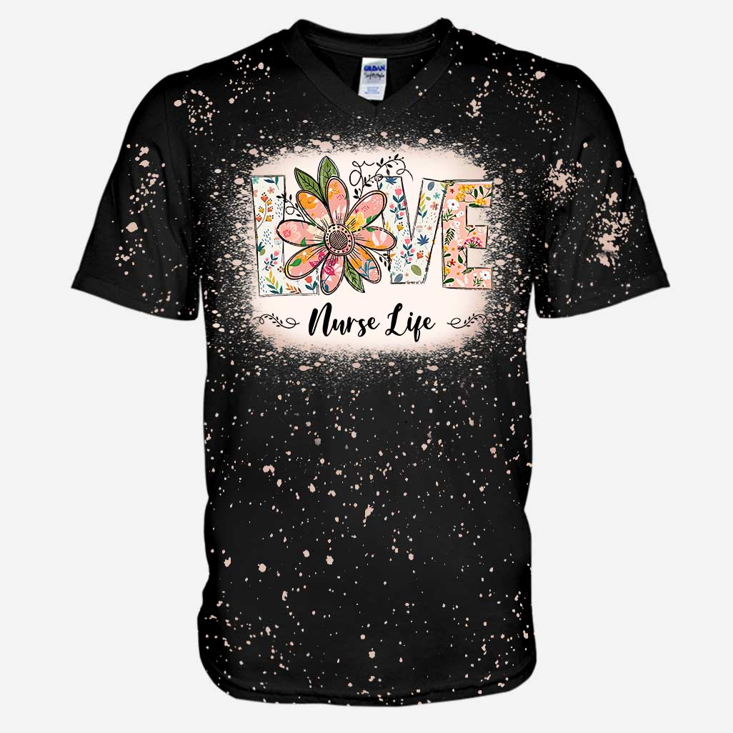 Love Nurse Life - Chemises décolorées personnalisées faites à la main