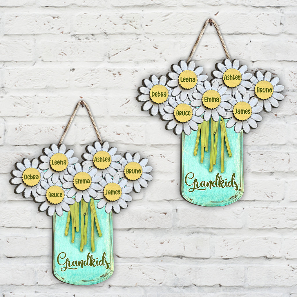 Grandma's Garden - Personalized Grandma Wood Sign