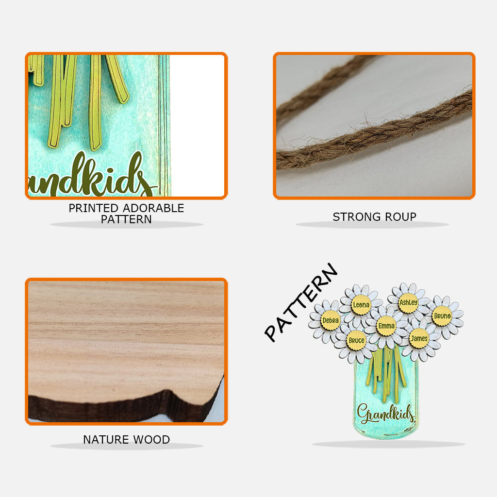 Grandma's Garden - Personalized Grandma Wood Sign