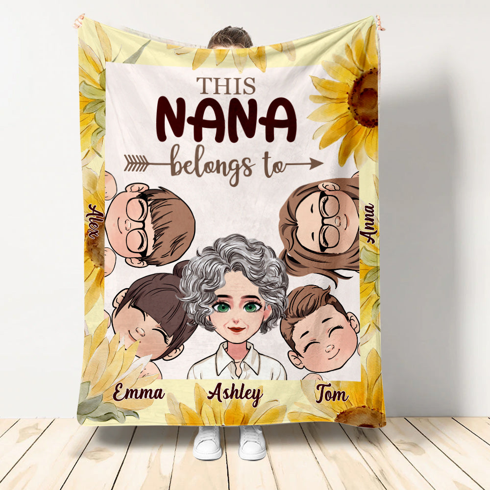 This Grandma Belongs To - Personalized Mother Blanket