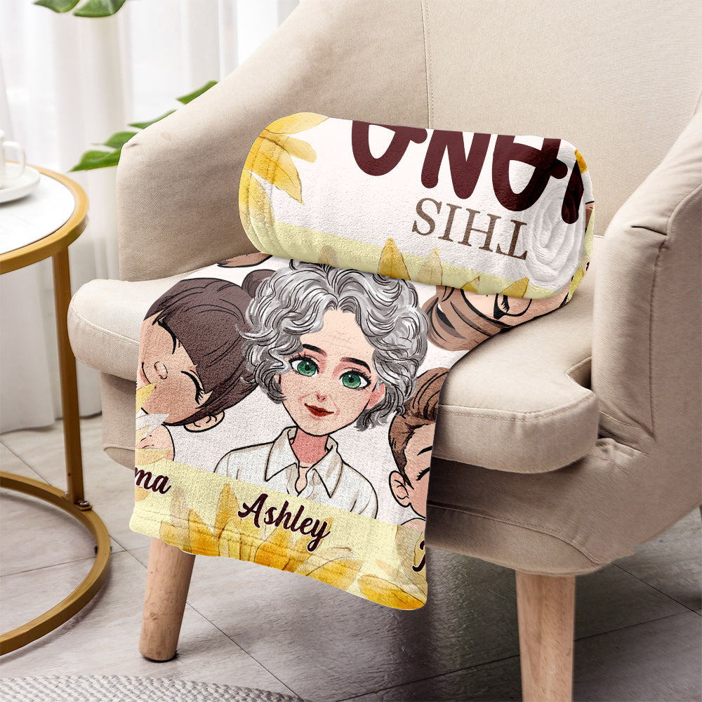 This Grandma Belongs To - Personalized Mother Blanket