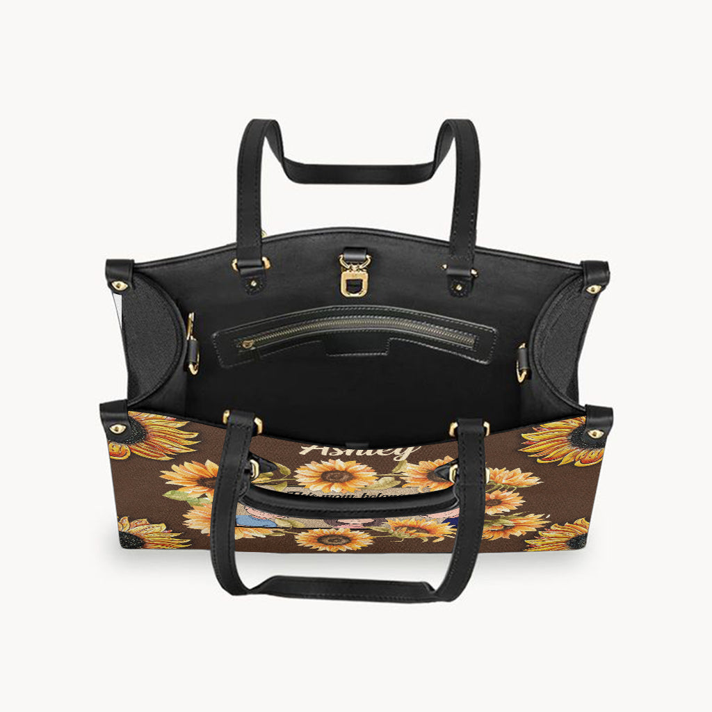This Nana Belongs To - Personalized Mother Leather Handbag