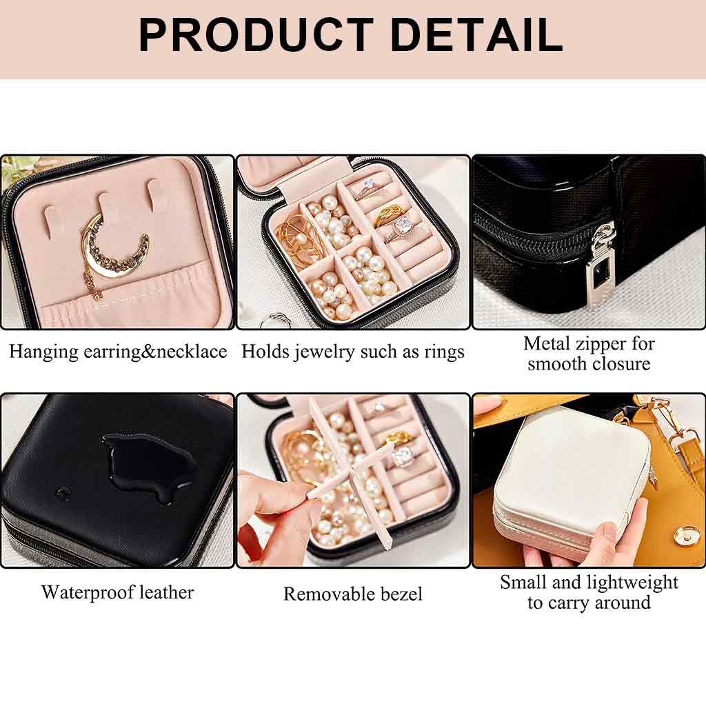 Ma boîte à bijoux de voyage - Boîte à bijoux de voyage personnalisée