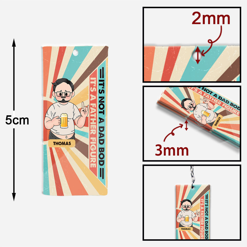 Pas un corps de papa ! Porte-clés personnalisé pour papa (impression recto verso)