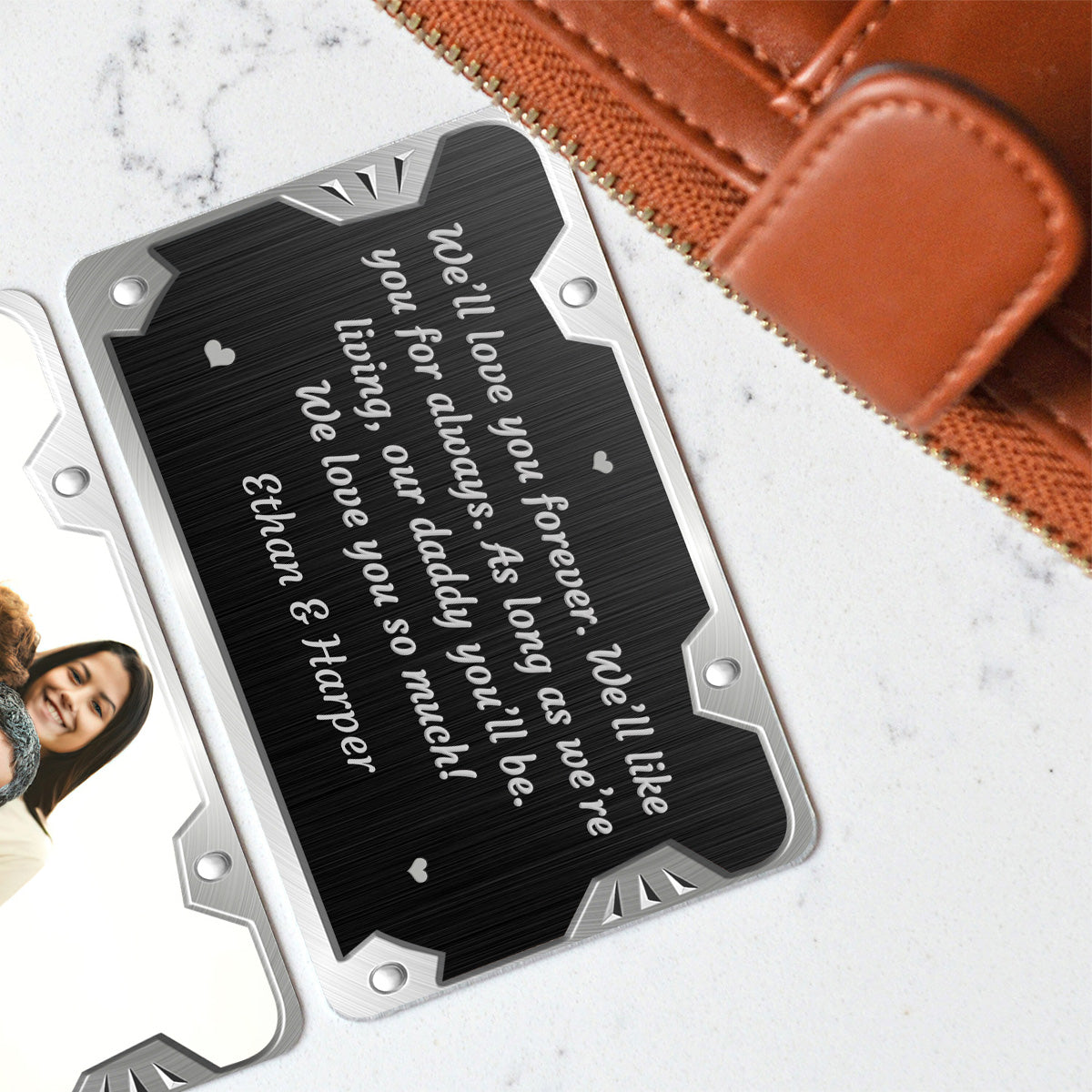 Love You Forever - Personalized Father's Day Father Wallet Insert Card