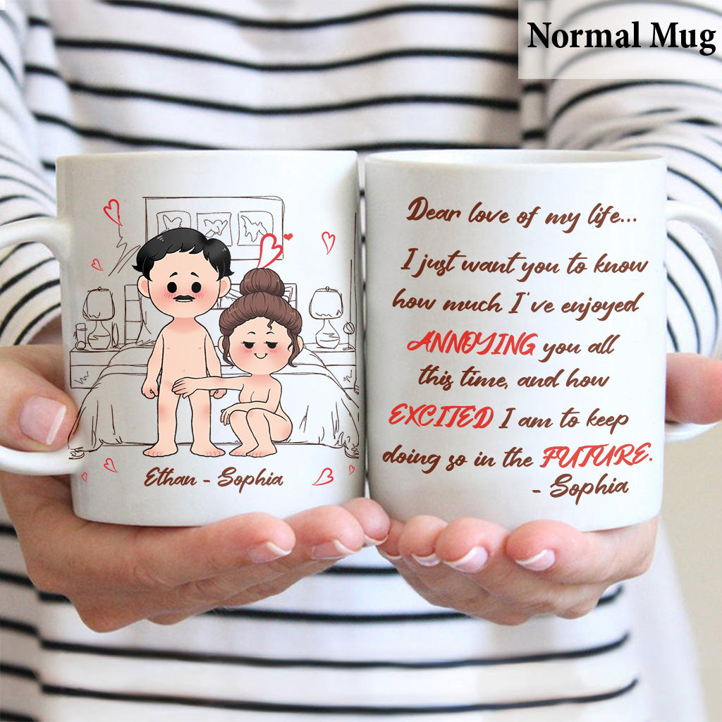 Amour de ma vie - Mug personnalisé pour couple