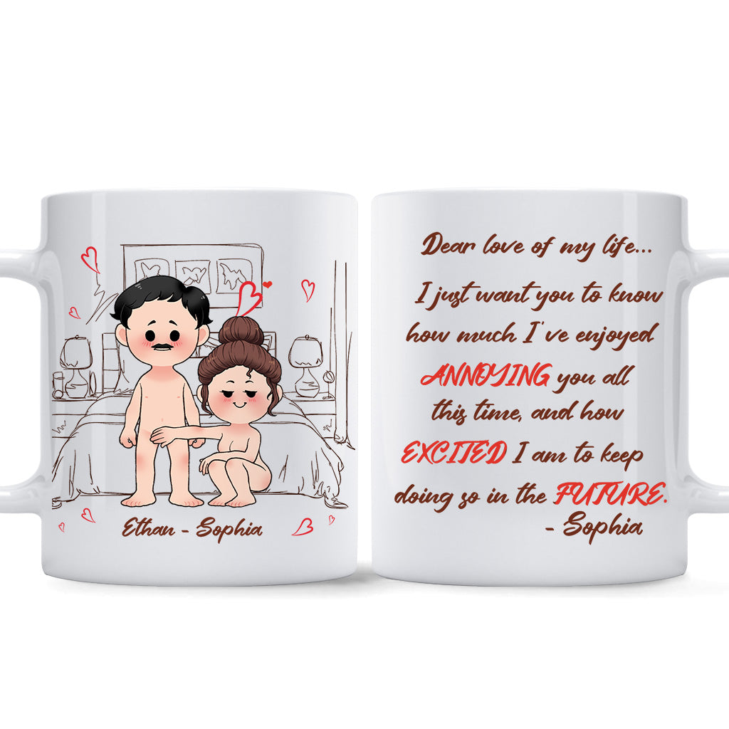Amour de ma vie - Mug personnalisé pour couple