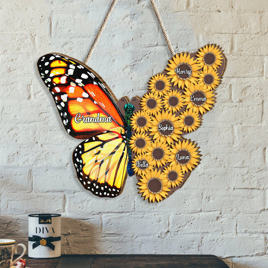 You Are My Sunshine - Personalized Grandma Wood Sign