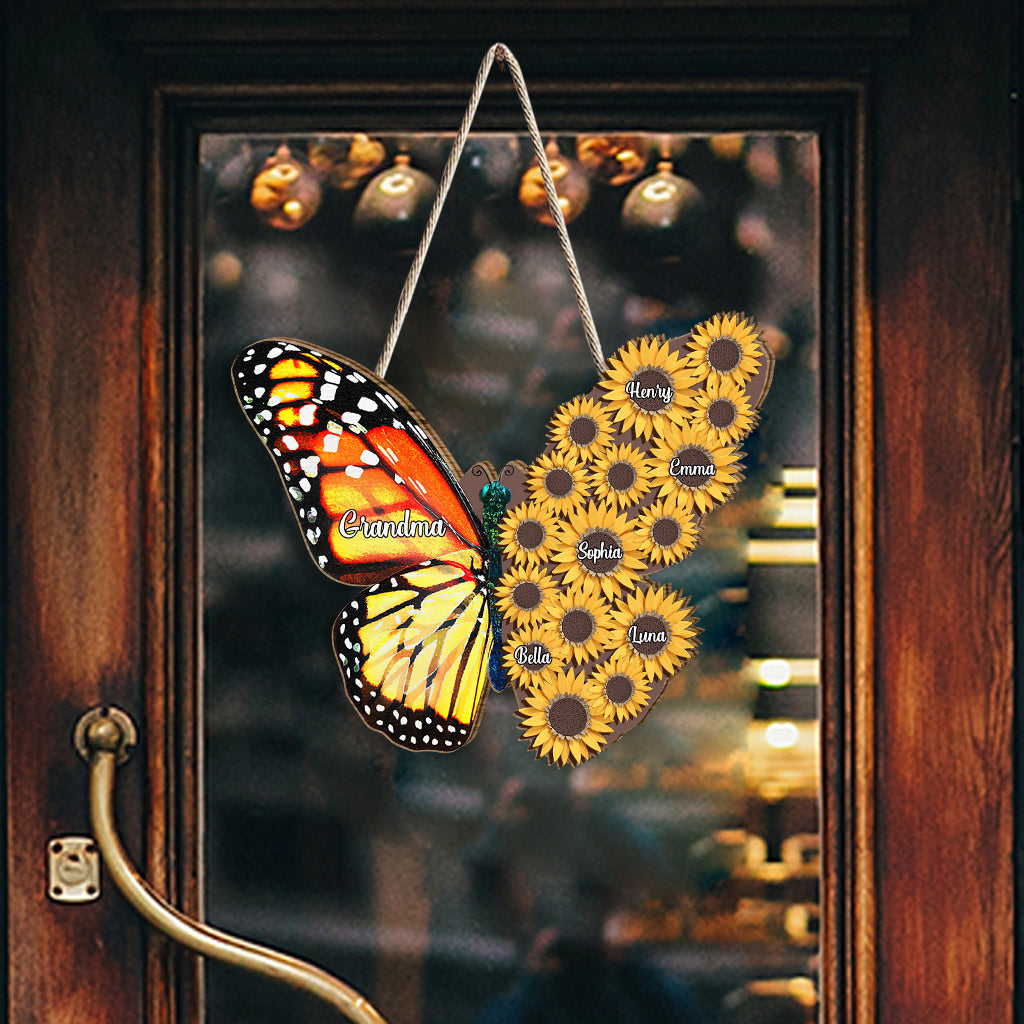 Tu es mon rayon de soleil - Panneau en bois personnalisé pour grand-mère