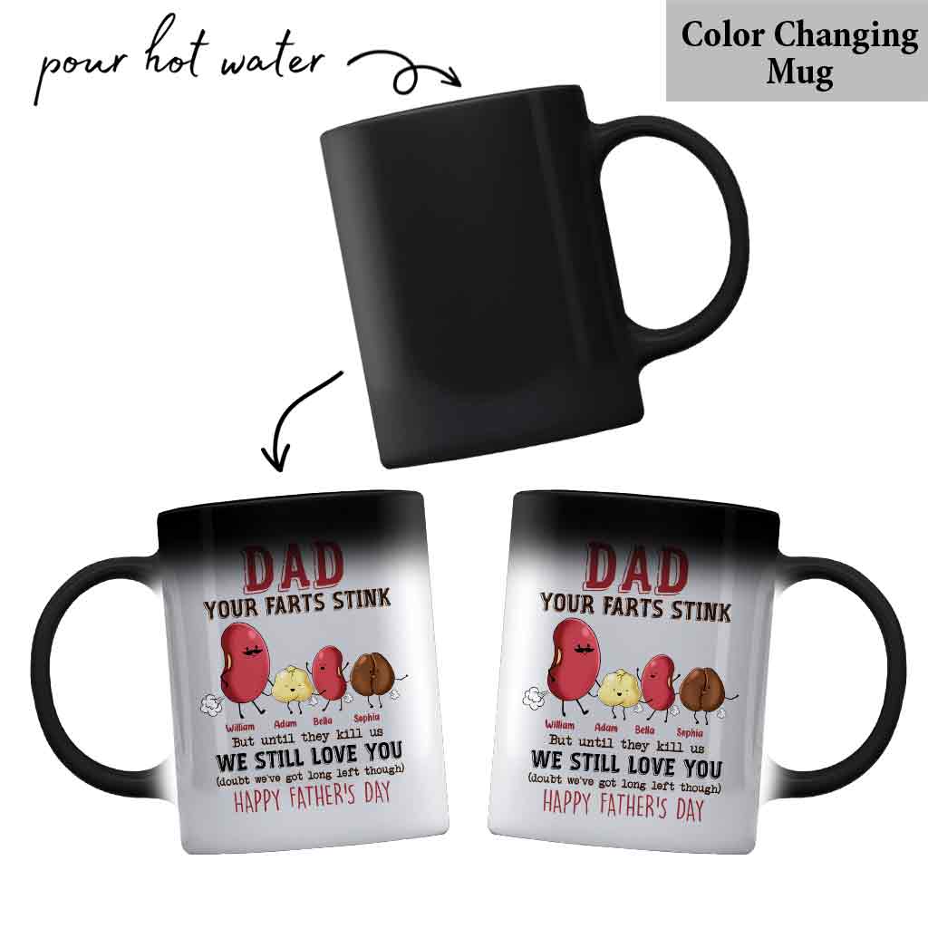 Papa, tes pets puent, mais je t'aime quand même - Mug personnalisé pour papa