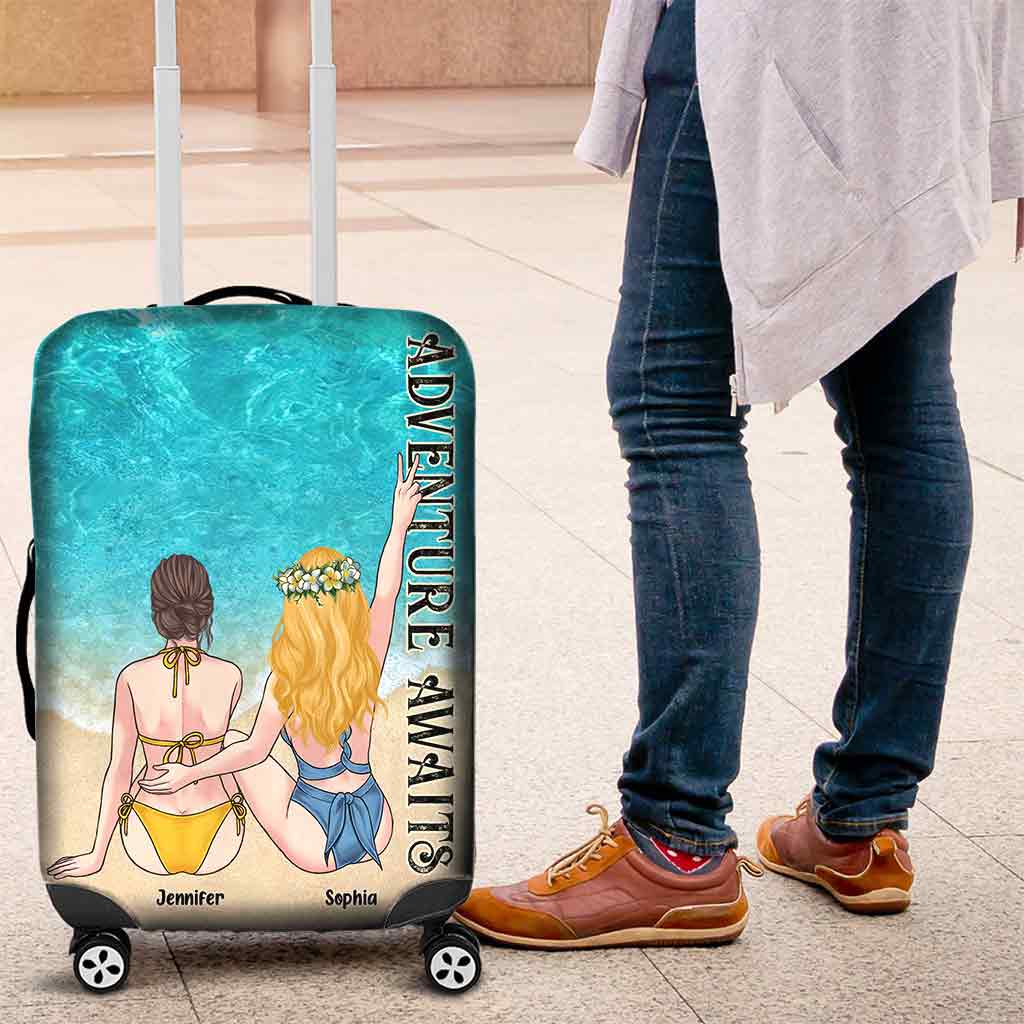 Adventure Awaits - Personalized Bestie Luggage Cover