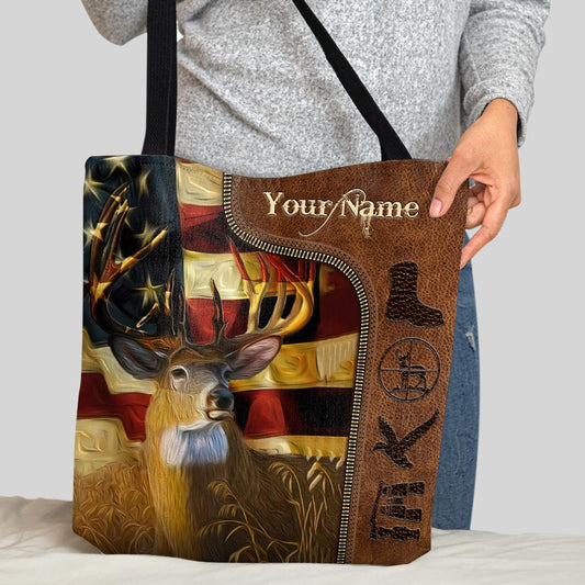 Sac fourre-tout personnalisé style campagne - Chasse