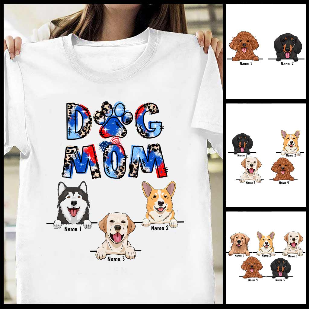 Maman de chien - T-shirt et sweat à capuche personnalisés pour la fête de l'Indépendance