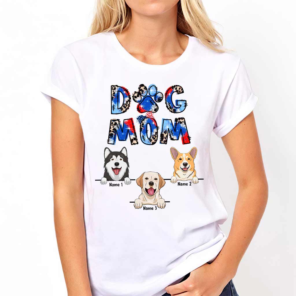 Maman de chien - T-shirt et sweat à capuche personnalisés pour la fête de l'Indépendance