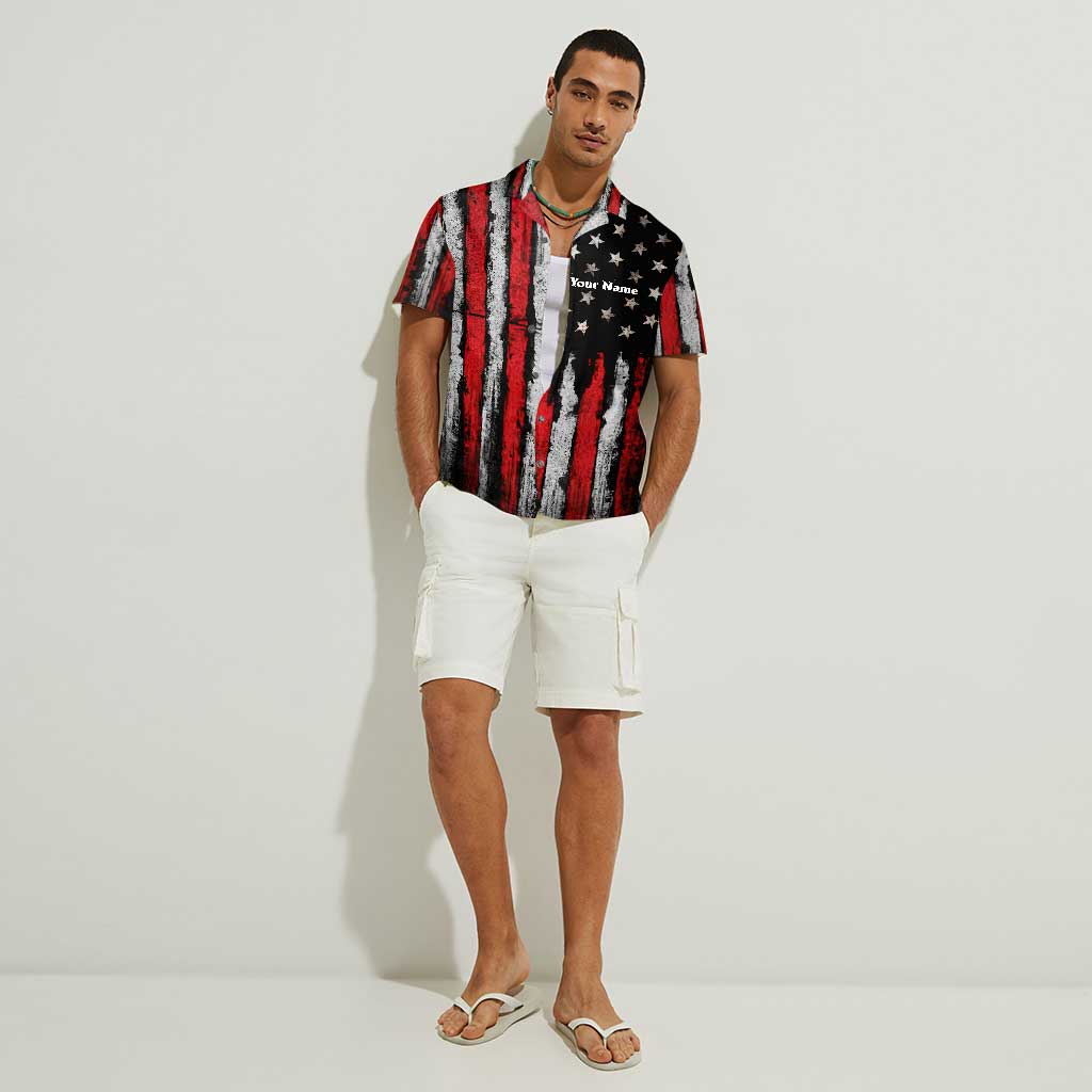 Liberté de pêche - Chemise hawaïenne personnalisée pour la fête de l'indépendance