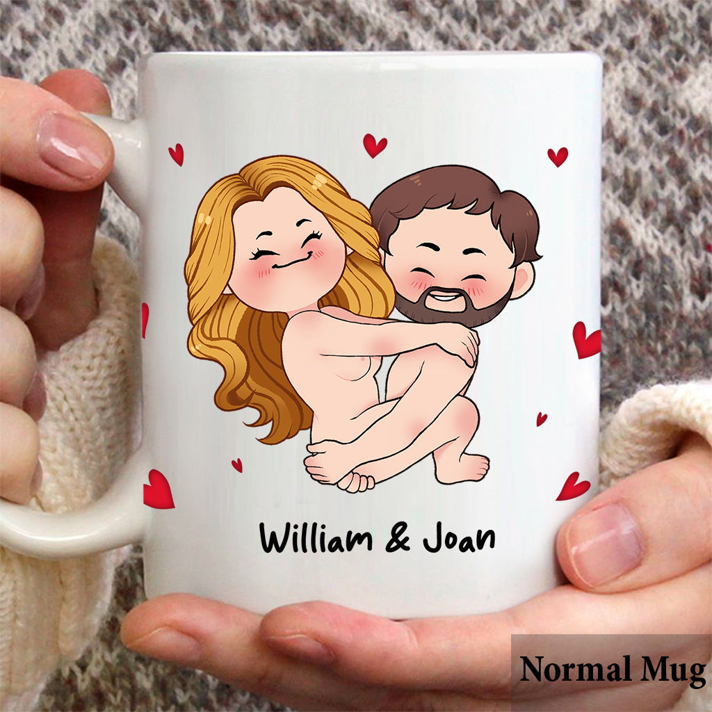 J'ai juste envie de le toucher - Mug personnalisé pour couple