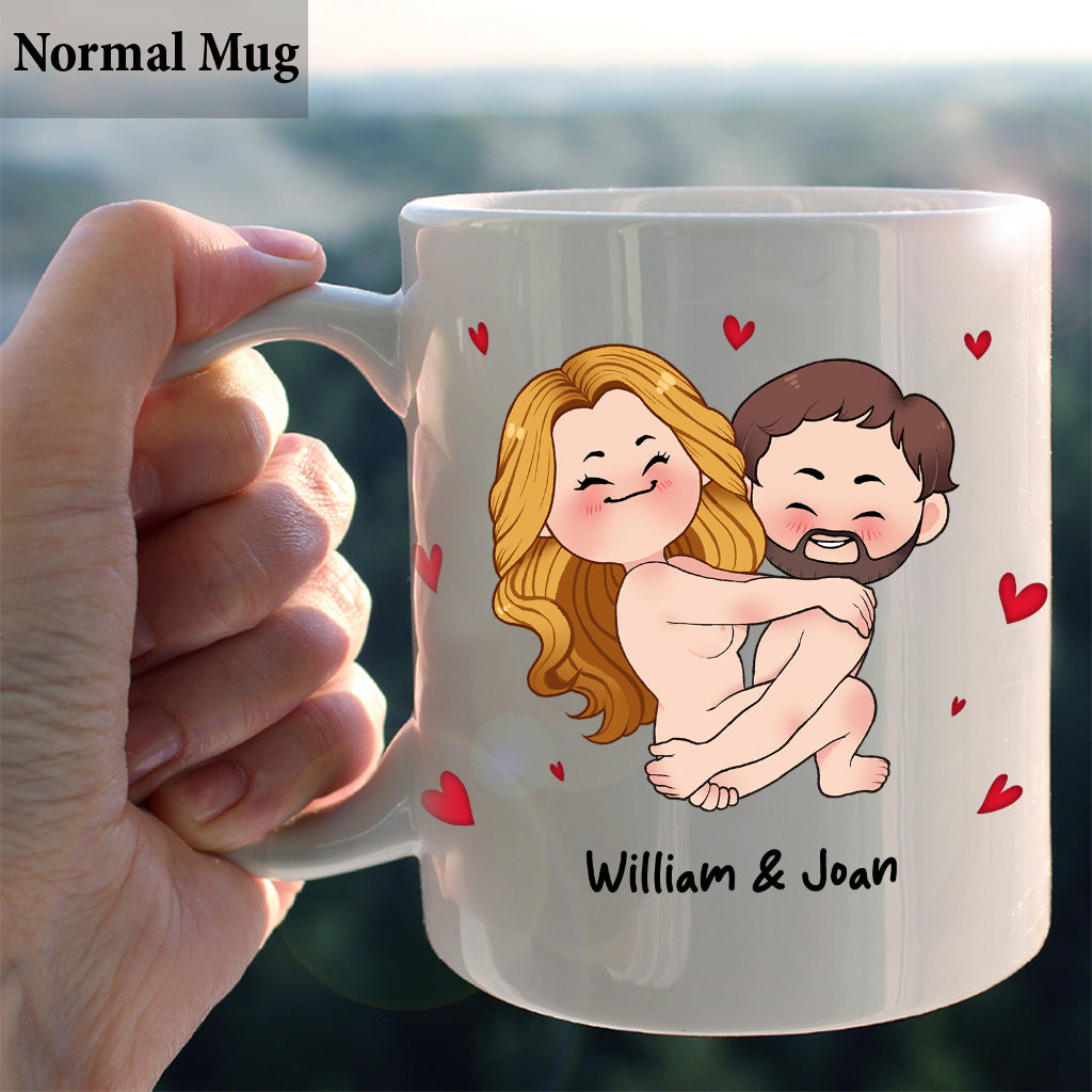 J'ai juste envie de le toucher - Mug personnalisé pour couple