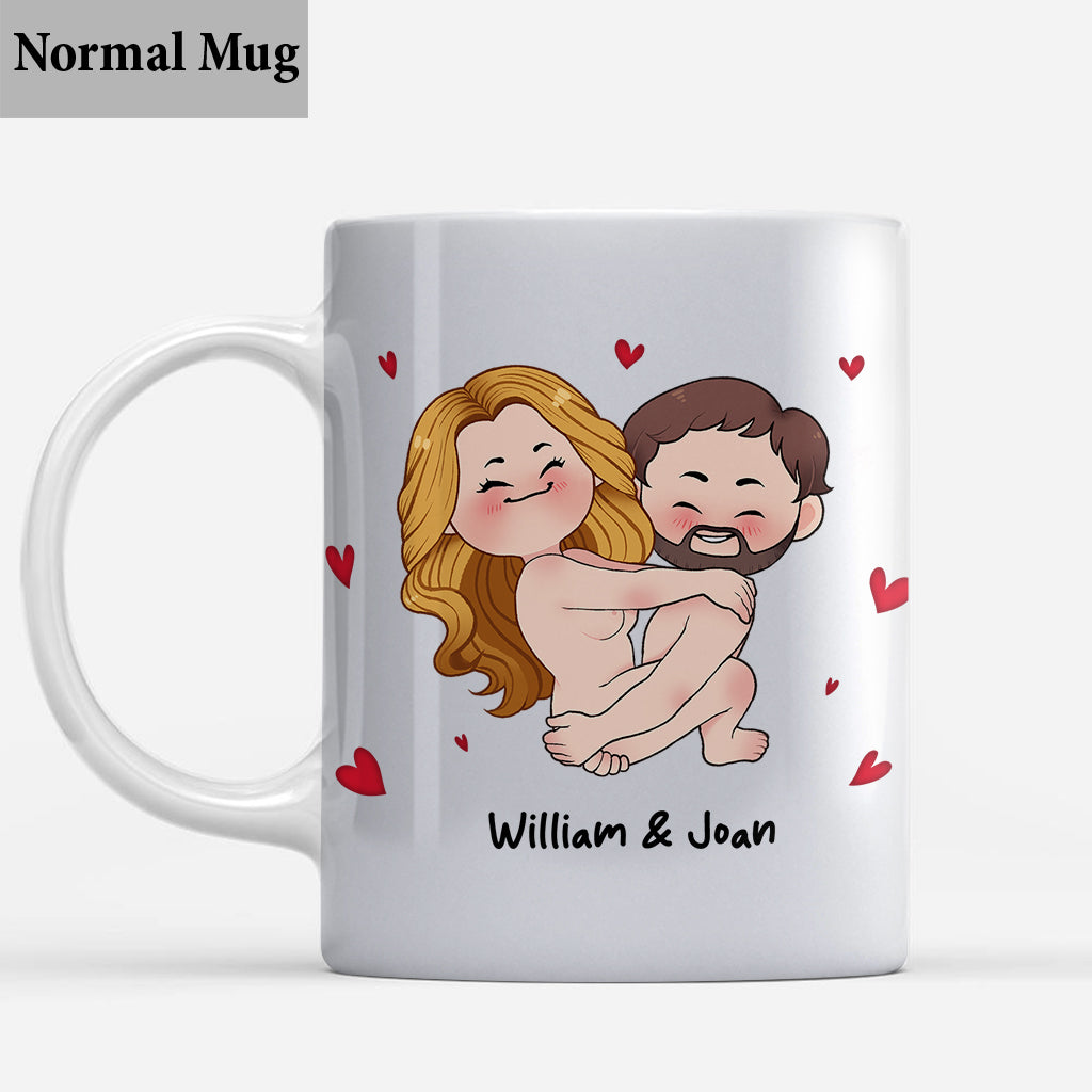 J'ai juste envie de le toucher - Mug personnalisé pour couple