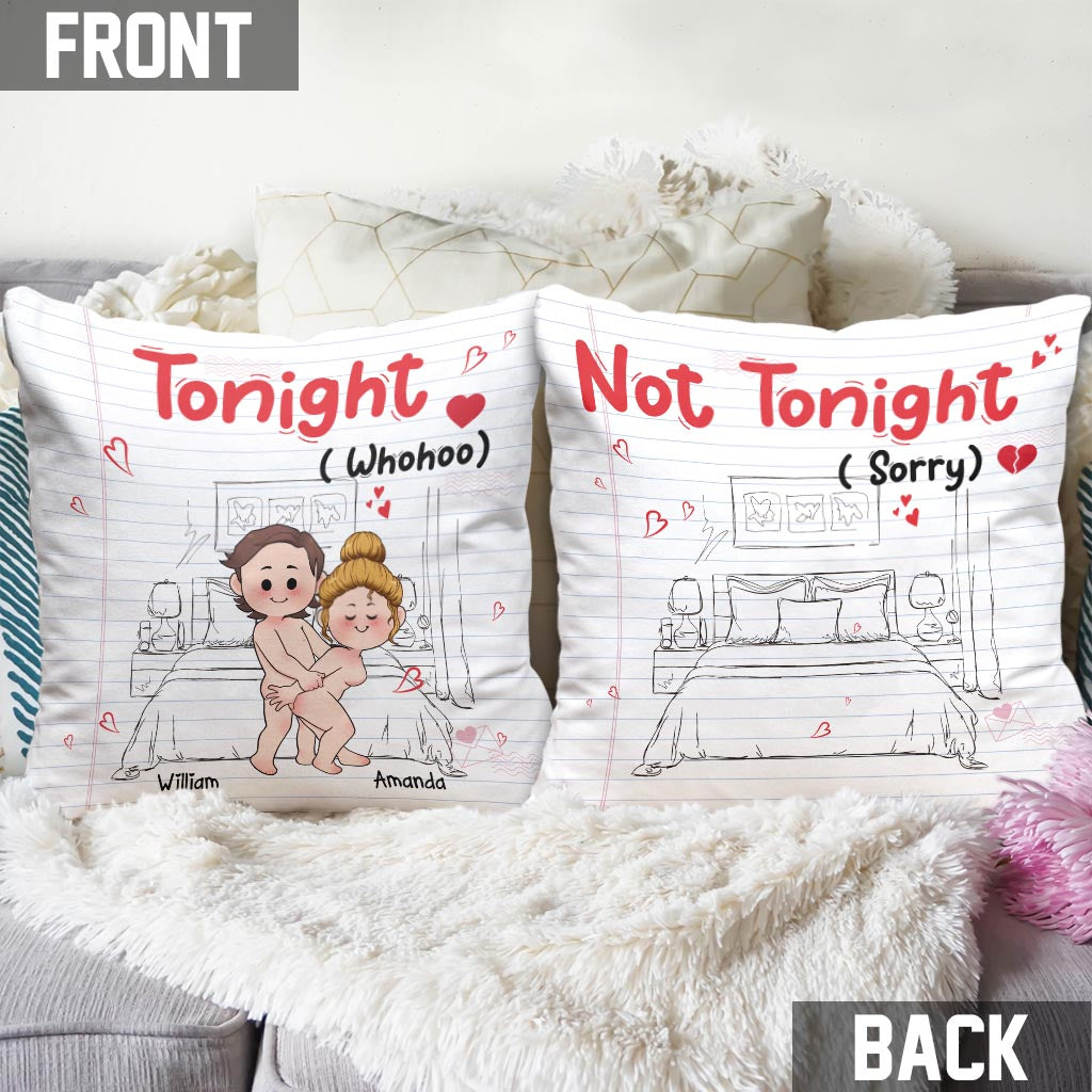 Ce soir - Coussin décoratif personnalisé pour couple