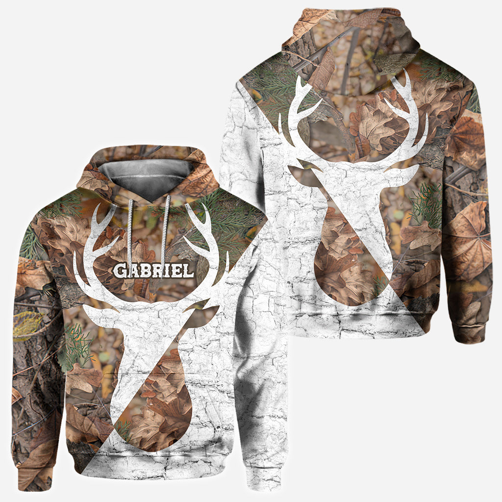 Passionné de chasse - Sweat à capuche zippé personnalisé sur le thème de la chasse