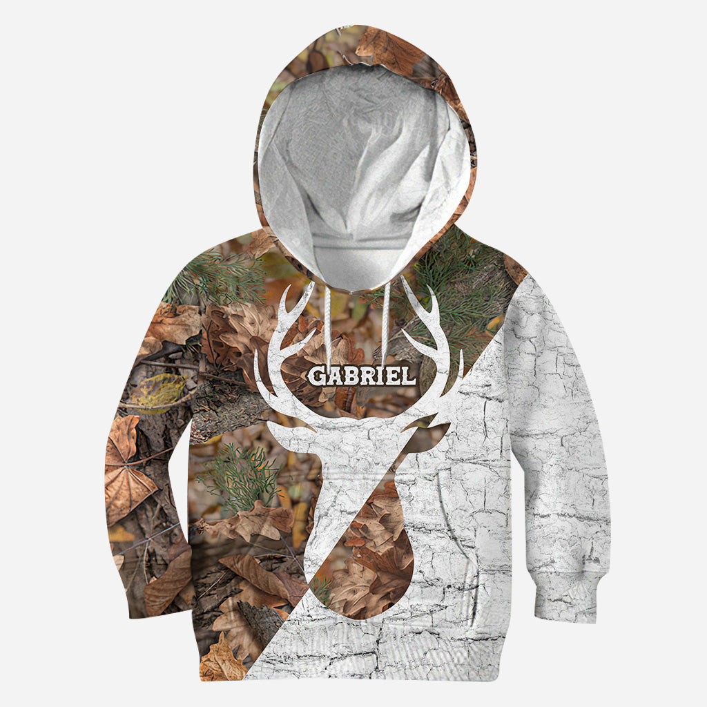 Passionné de chasse - Sweat à capuche zippé personnalisé sur le thème de la chasse