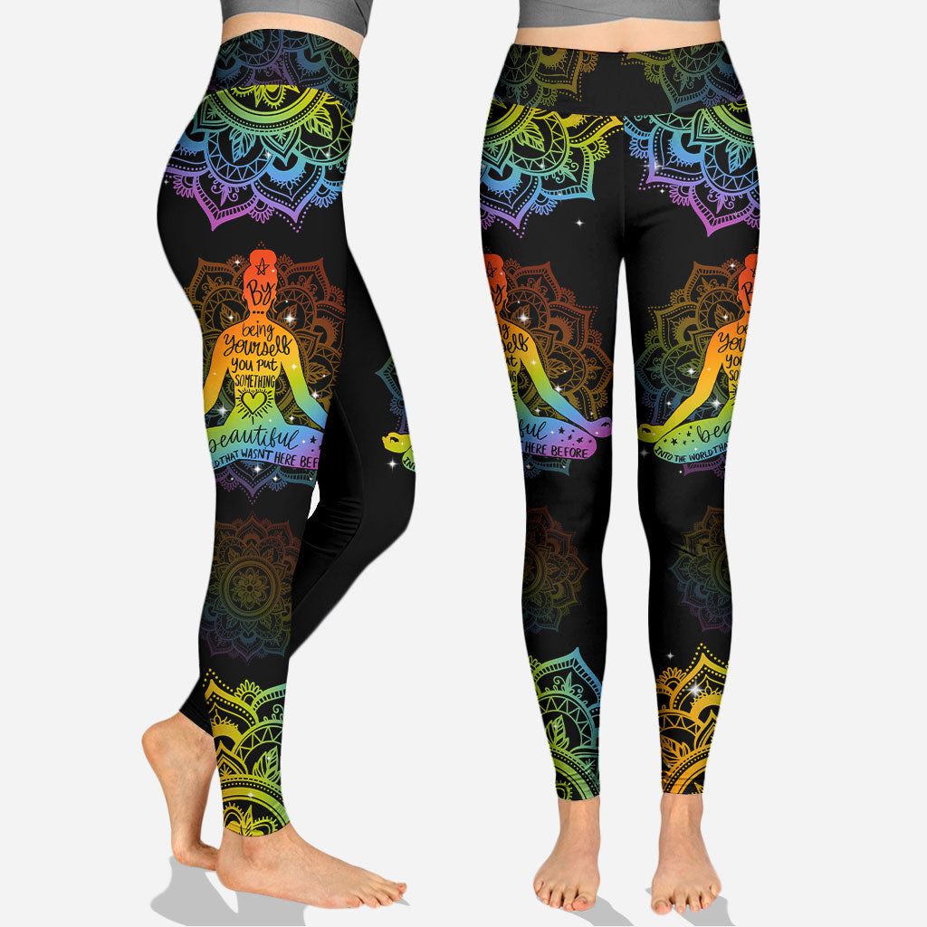 Soyez vous-même - Débardeur et legging de yoga personnalisés - Sois toi-même