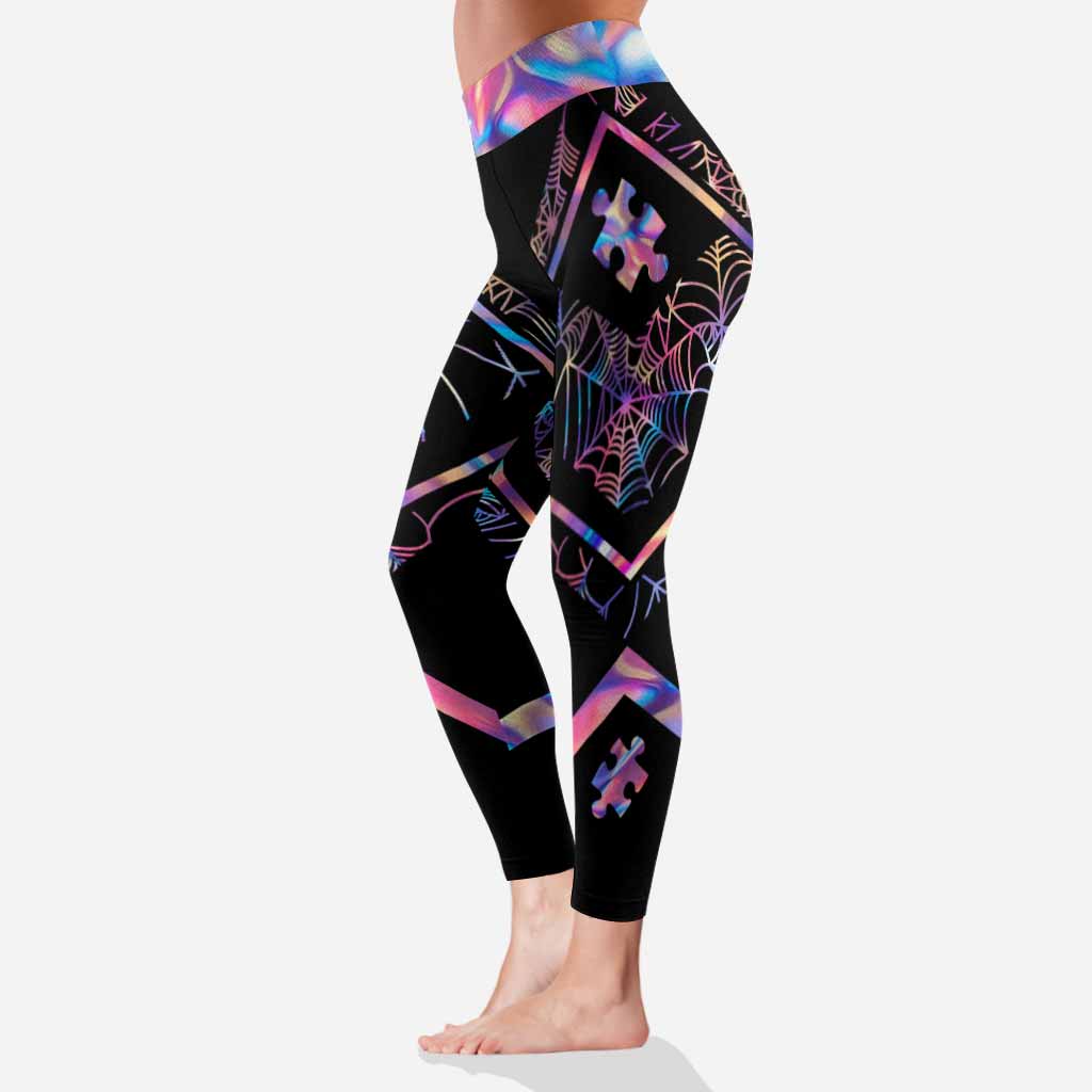 Ambiance Halloween Accepter Comprendre Aimer - Leggings de sensibilisation à l'autisme