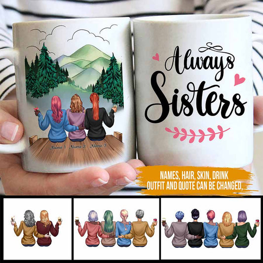 Nous serons amies - Mug personnalisé pour sœur 082021